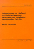 Renate Herrmann: Untersuchungen zur Häufigkeit und klinischen Bedeutung des angeborenen Nabelbruchs beim Deutschen Fleckvieh
