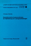 Christian Schmitz: Gaselektronische Analysemethoden zur Optimierung von Lasergasentladungen
