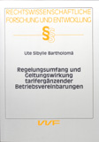 Ute Sibylle Bartholomä: Regelungsumfang und Geltungswirkung tarifergänzender Betriebsvereinbarungen