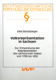 Elke Böckstiegel: Volksrepräsentation in Sachsen