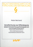 Peter Reichard: Verpflichtung zur Offenlegung einer Konzernzugehörigkeit im Geschäftsverkehr?