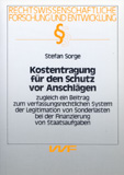 Stefan Sorge: Kostentragung für den Schutz vor Anschlägen