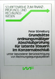 Peter Bömelburg: Grundsätze ordnungsmässiger Abschlussprüfung für latente Steuern im Konzernabschluss