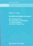 Sabine Leube: Die Rolle des Staates im Internet