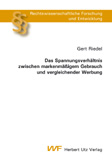 Gert Riedel: Das Spannungsverhältnis zwischen markenmäßigem Gebrauch und vergleichender Werbung