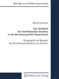 Klaus Kornexl: Das Weltbild der Intellektuellen Rechten in der Bundesrepublik Deutschland
