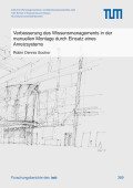 Robin Dennis Sochor: Verbesserung des Wissensmanagements in der manuellen Montage durch Einsatz eines Anreizsystems