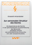 Elisabeth Hinterdobler: Zur personalen Struktur des Rechts